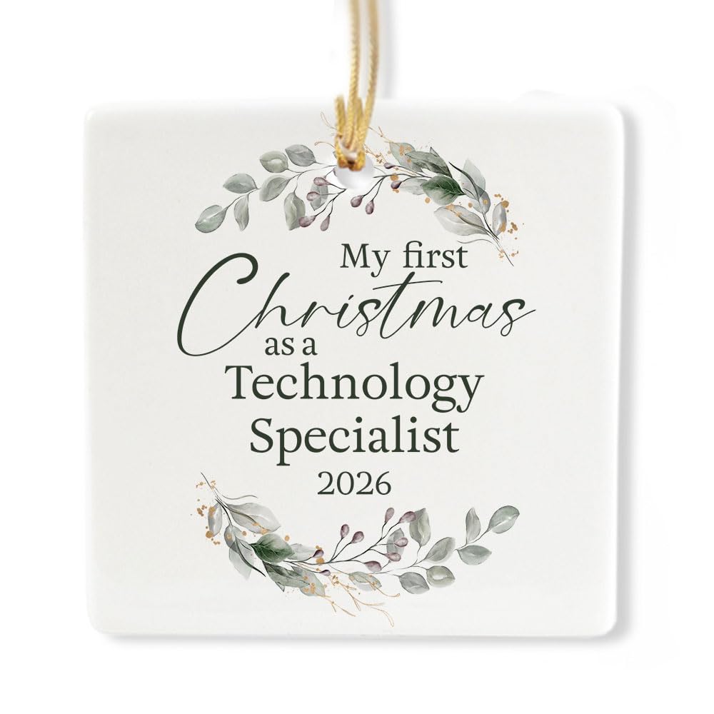 Ceramic 3-inch Square-Shaped Ornament M51283