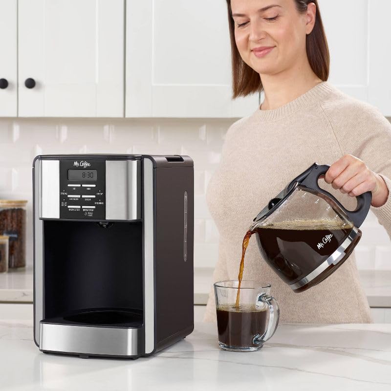 12-Cup Programmable Coffee Maker Black/Stainless Steel L15712