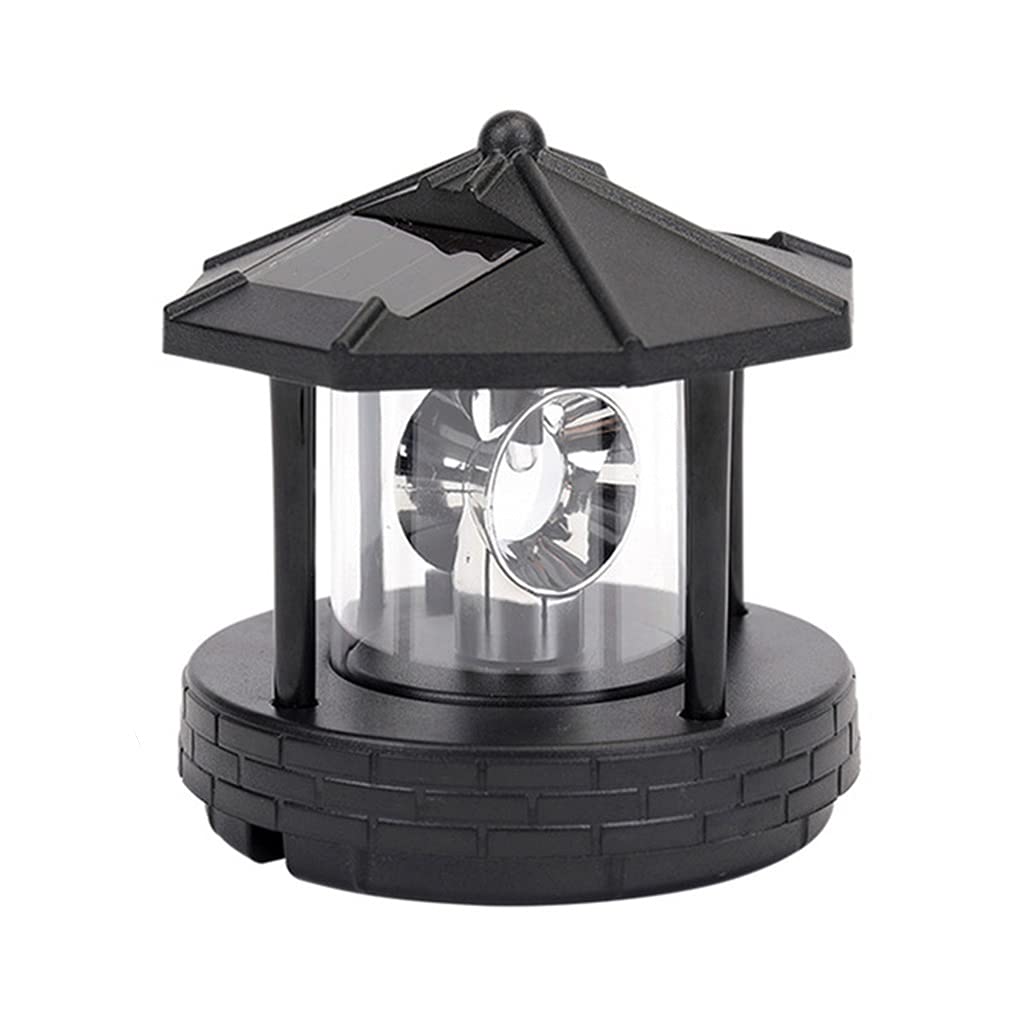 2 Pieces Solar Powered Lighthouse Shape Light V703
