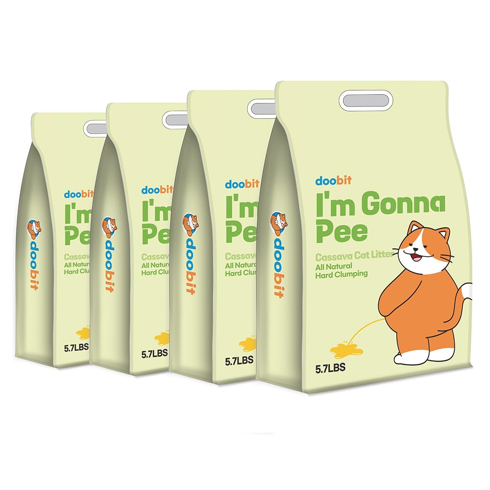 Cassava Cat Litter, Odor Control Dust-Free Clumping Litter R284789