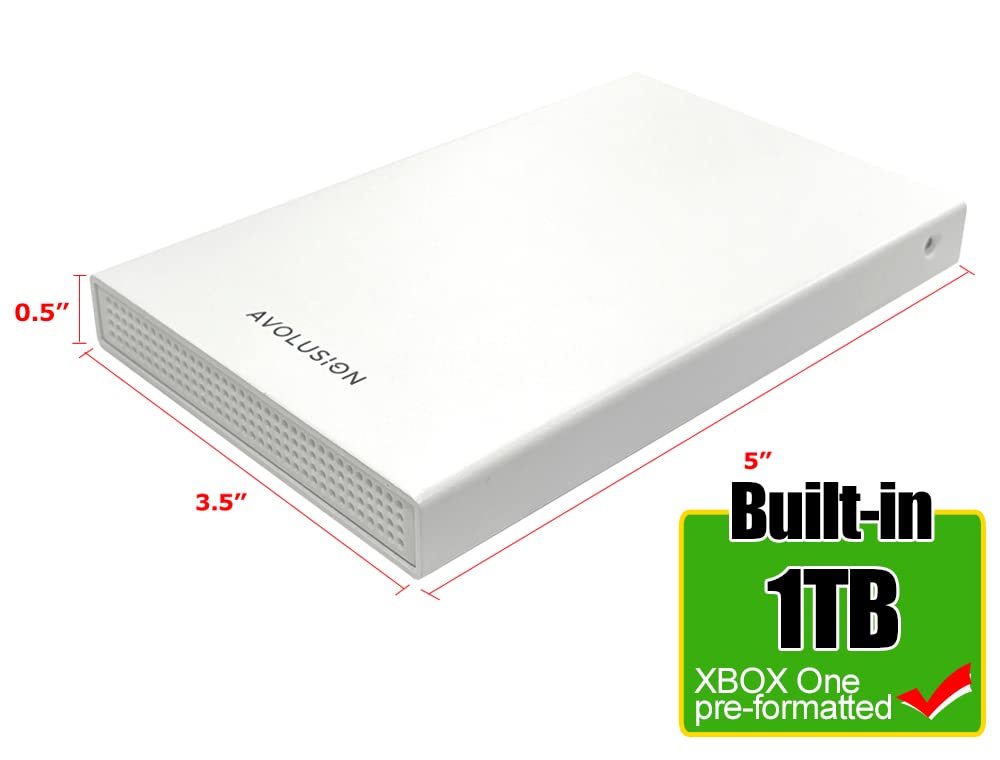 1TB USB 3.0 Portable External Hard Drive D9389
