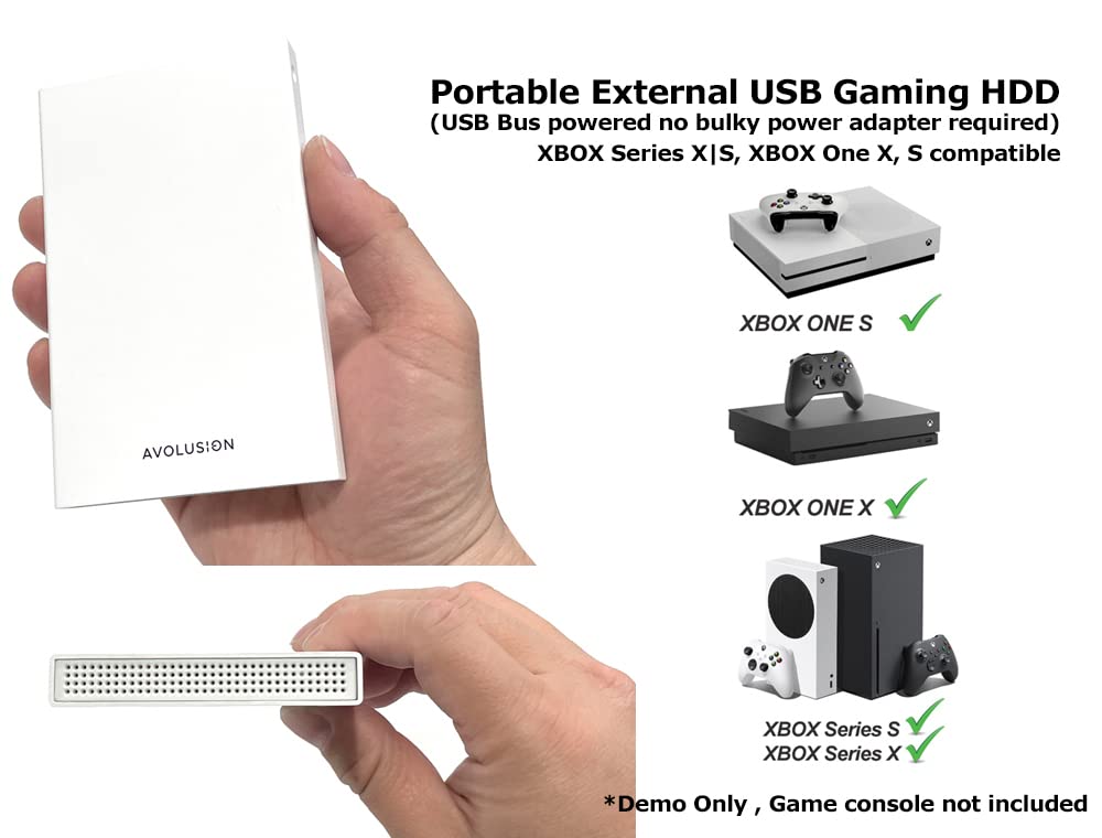 1TB USB 3.0 Portable External Hard Drive D9389
