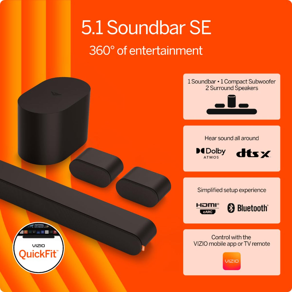 5.1 Soundbar with Wireless Subwoofer and Bluetooth I92504