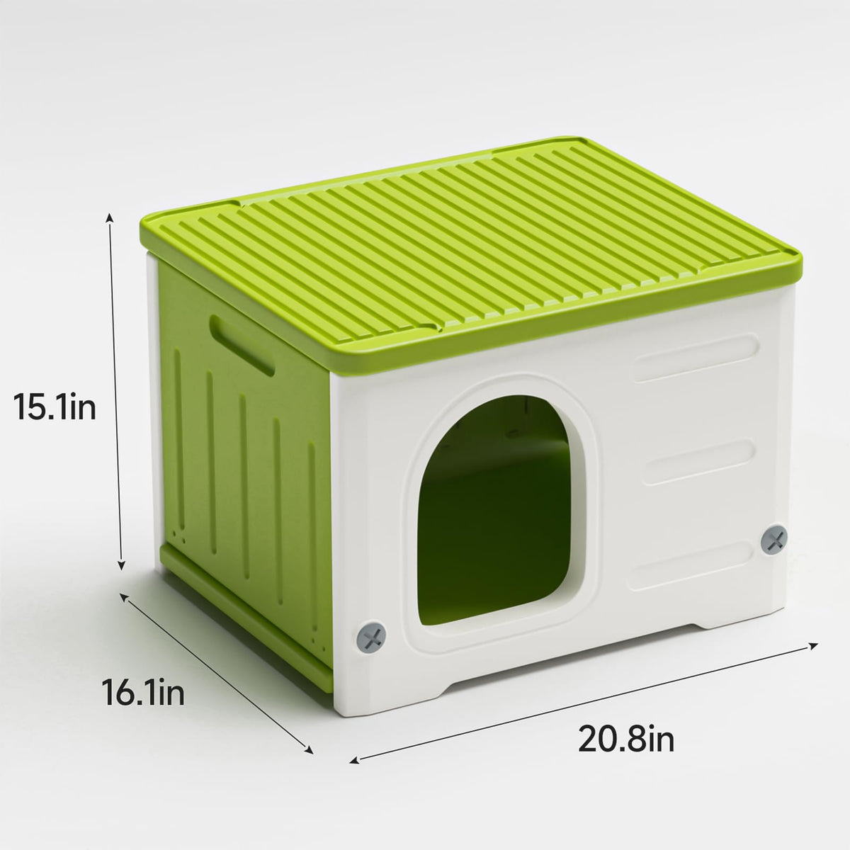 Plastic Stackable Weatherproof Elevated Cat House N738