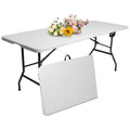 6 ft Plastic Folding Table with Carry Handle A14172