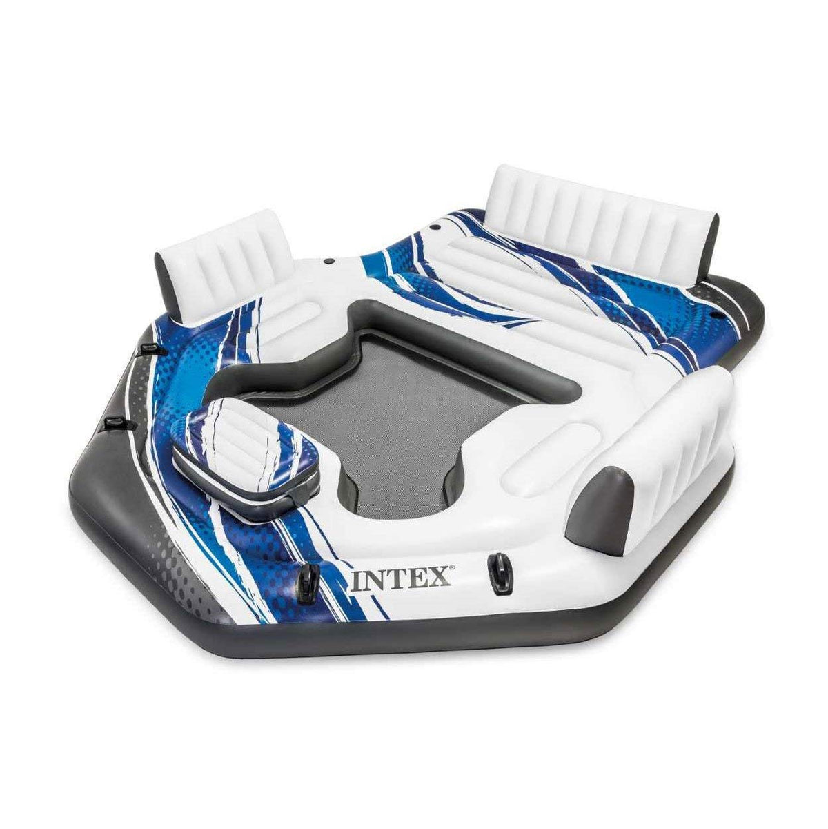 Blue 5-Person Floating Pool with River Run P9593