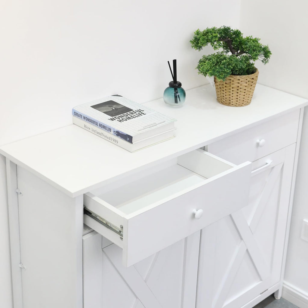 Double Tilt Out Trash Cabinet 20 Gal with Drawers Z406185