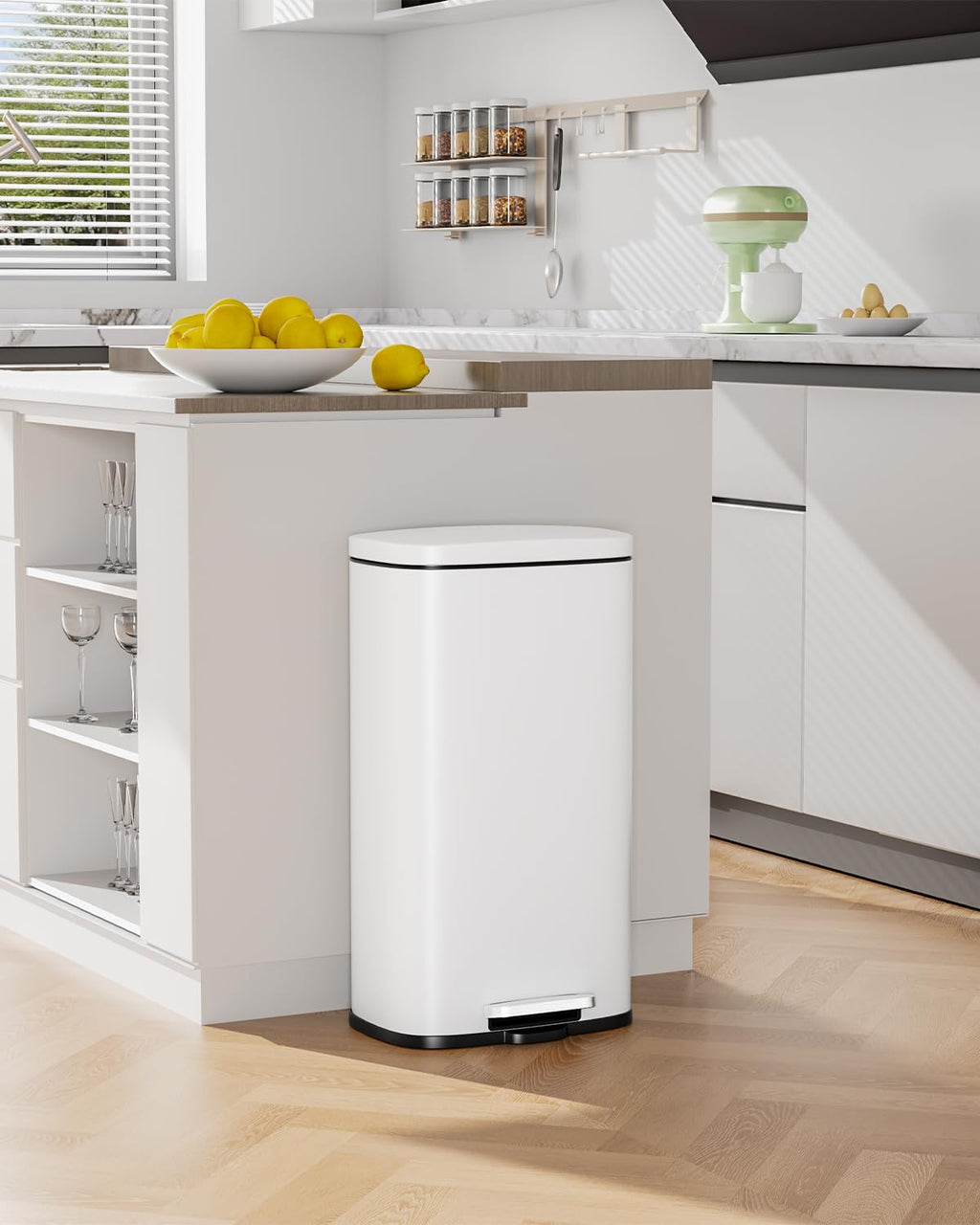 13.2 Gal Stainless Steel Step Trash Can Z47955