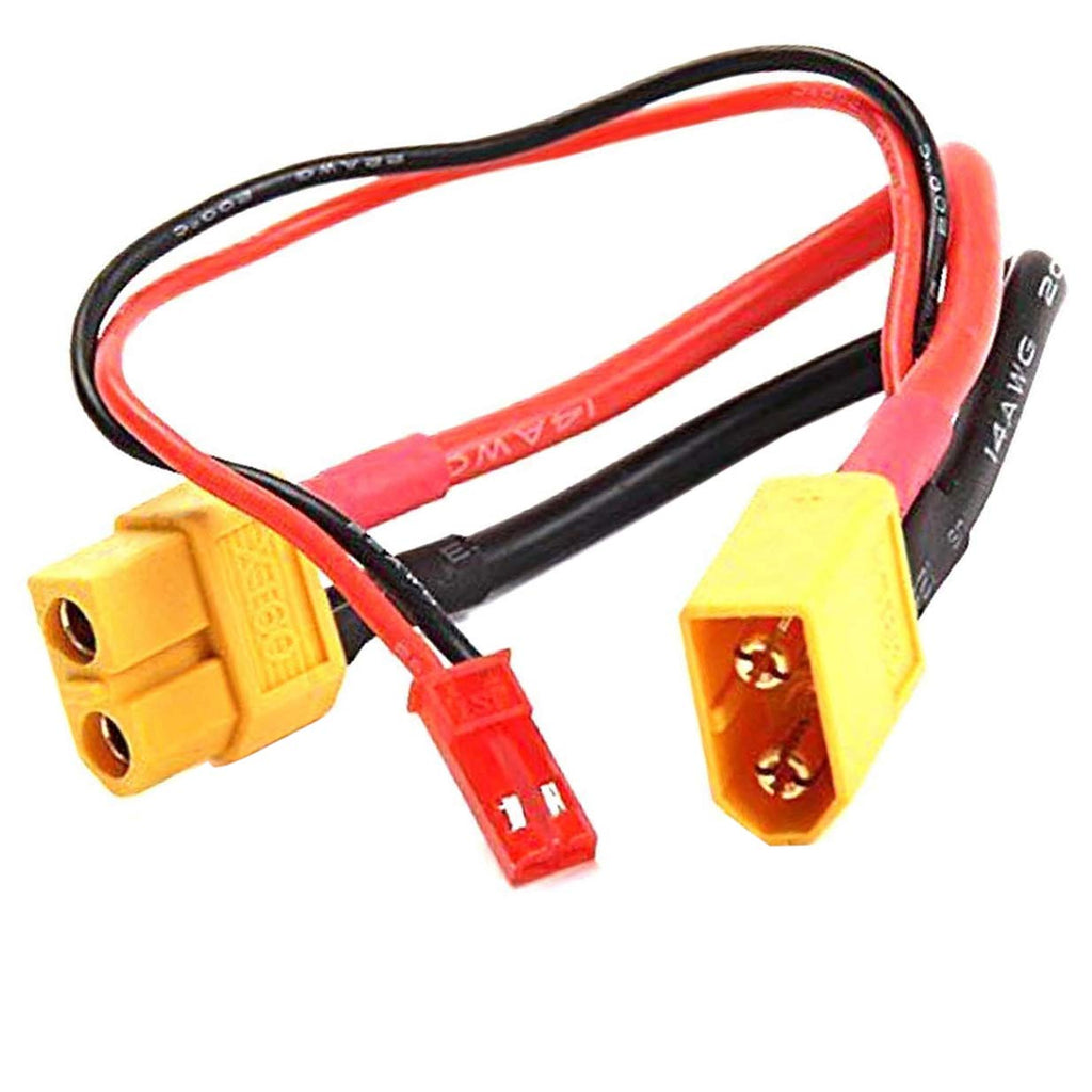 14AWG XT60 Parallel Battery Connector 2-Male to 1-Female Cable Splitter Harness Adapter S408781
