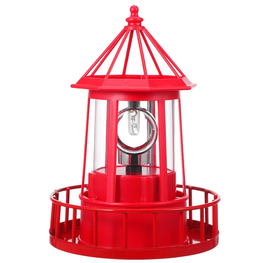 Solar Powered Rotating Lighthouse Garden Light H70898
