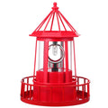 Solar Powered Rotating Lighthouse Garden Light H70898