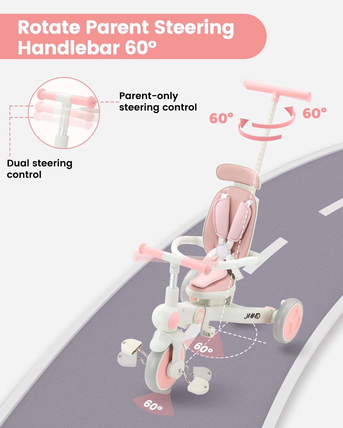 7-in-1 Foldable Toddler Tricycle V3124