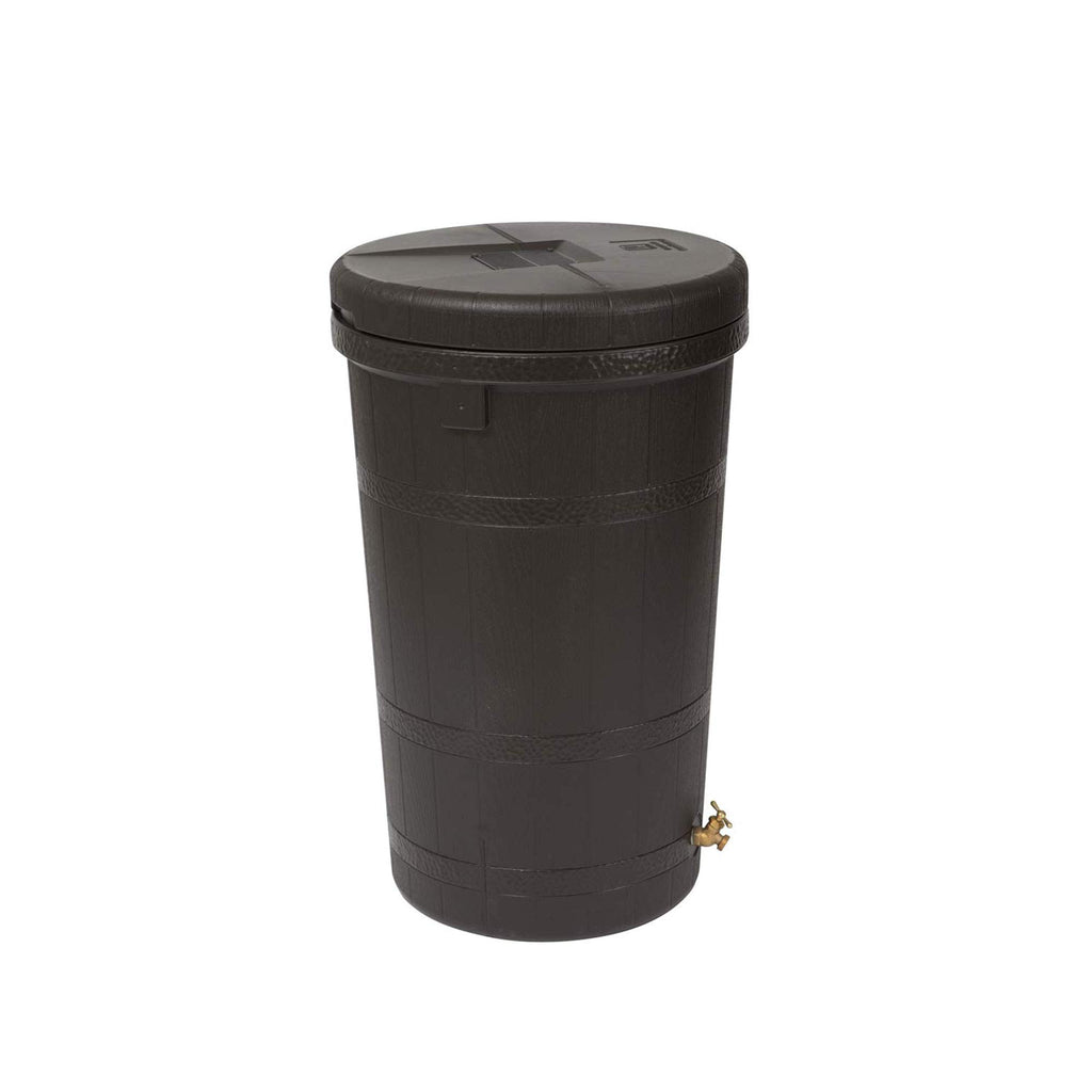 50 Gallon Oak Brown Water Collection Barrel B4792