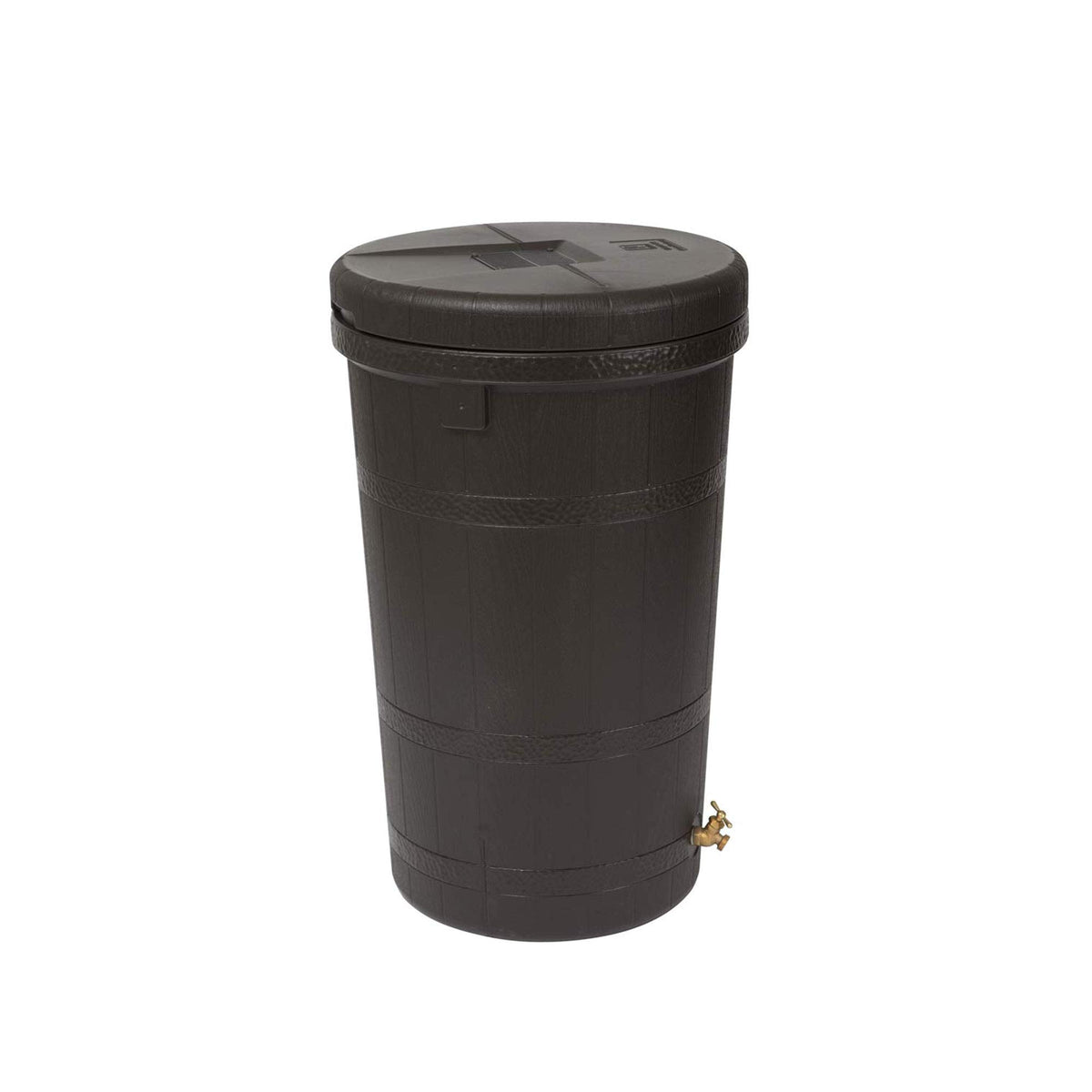 50 Gallon Oak Brown Water Collection Barrel B4792