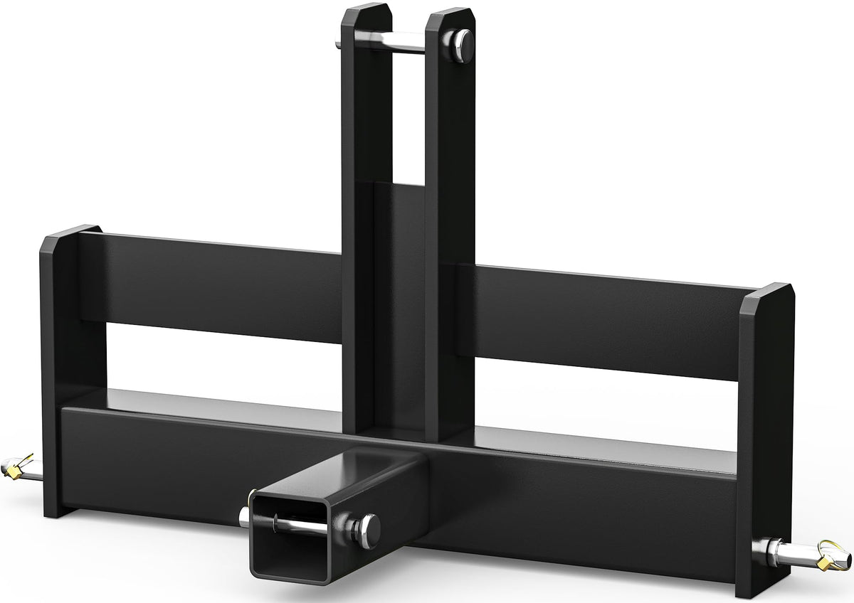 3 Point Hitch Receiver with Suitcase Weight Brackets Category 1 I578