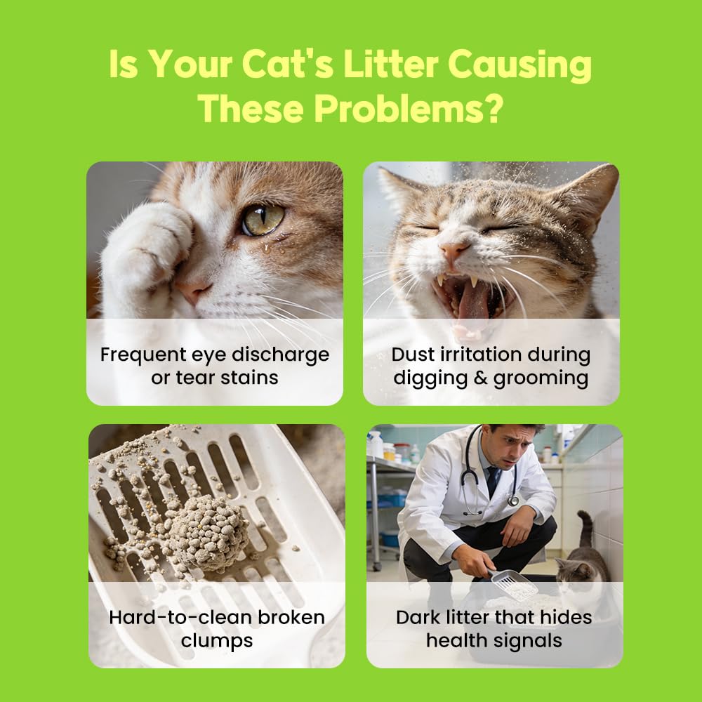 Cassava Cat Litter, Odor Control Dust-Free Clumping Litter R284789