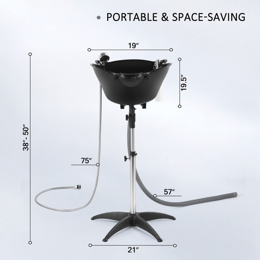 Portable Shampoo Bowl with Drain E26021