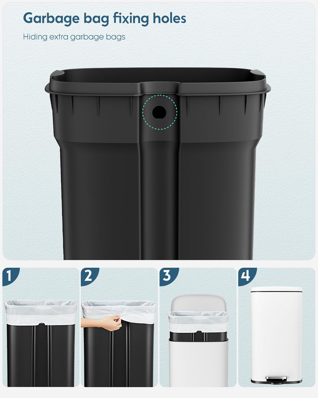 13.2 Gal Stainless Steel Step Trash Can Z47955