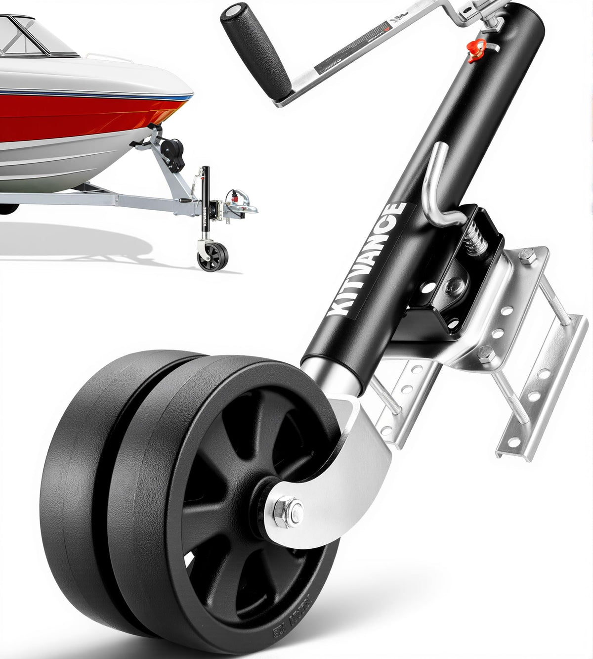 2000 lbs Boat Trailer Jack with 8" Dual Wheels S857