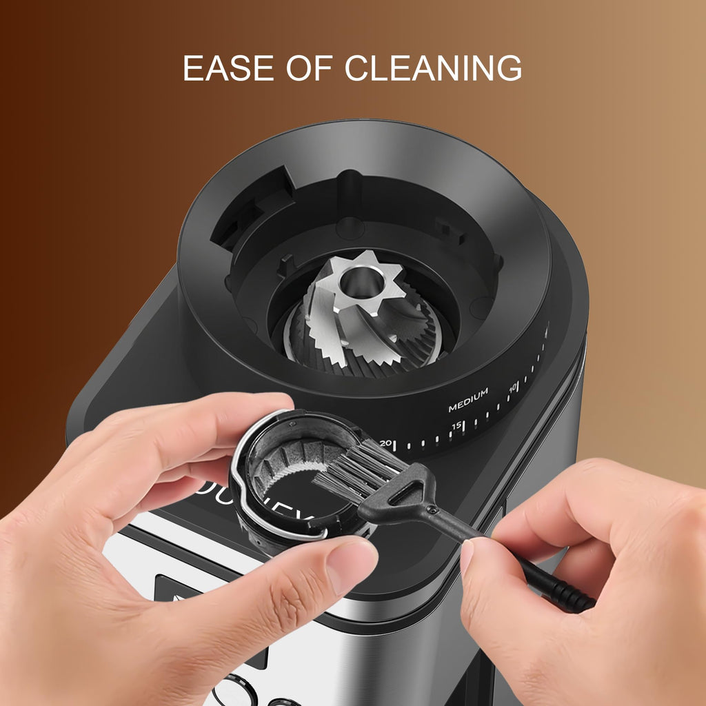 Electric Stainless Steel Conical Burr Coffee Grinder with 30 Grind Settings Z804