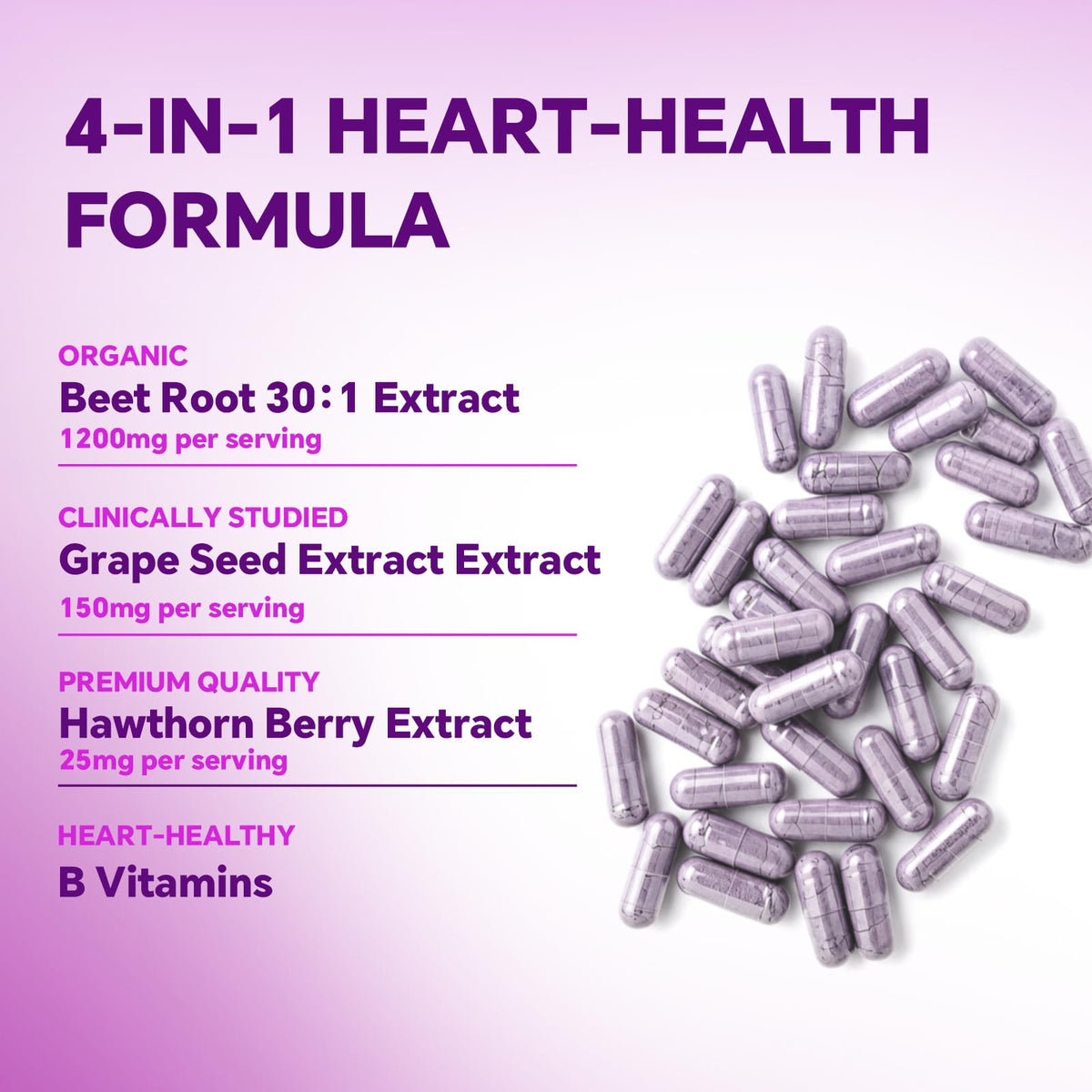 Beet Root Capsules 1200mg 60 Count O842