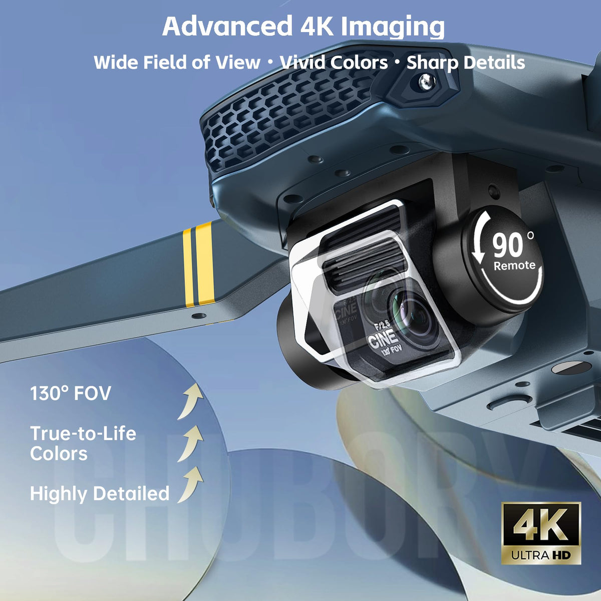 4K Camera Drone with 3 Batteries F164007