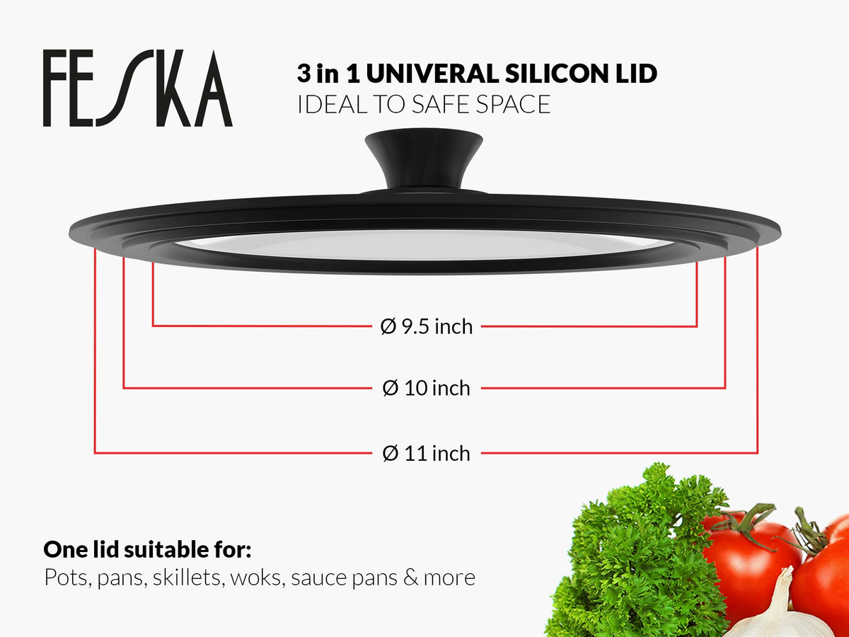 Universal Pot Lid with Lid Holder & Felt Protector W359956