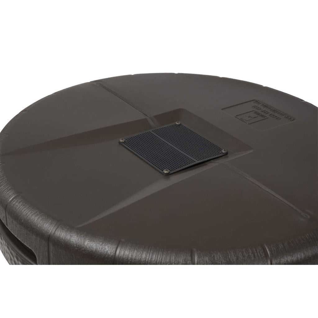 50 Gallon Oak Brown Water Collection Barrel B4792