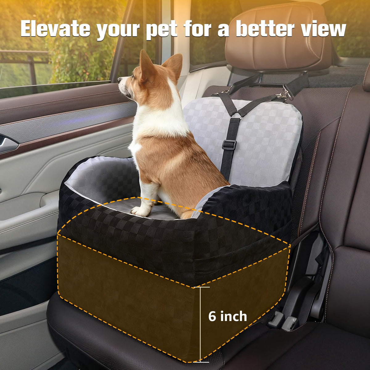 Waterproof Dog Car Seat P7643