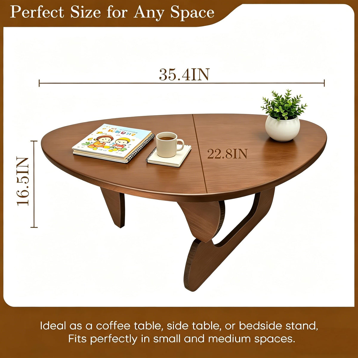 Solid Wood Triangle Coffee Table N953