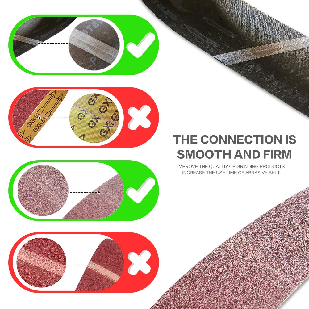 4 x 36 Inch 12 Pcs Aluminum Oxide Sanding Belt Q561