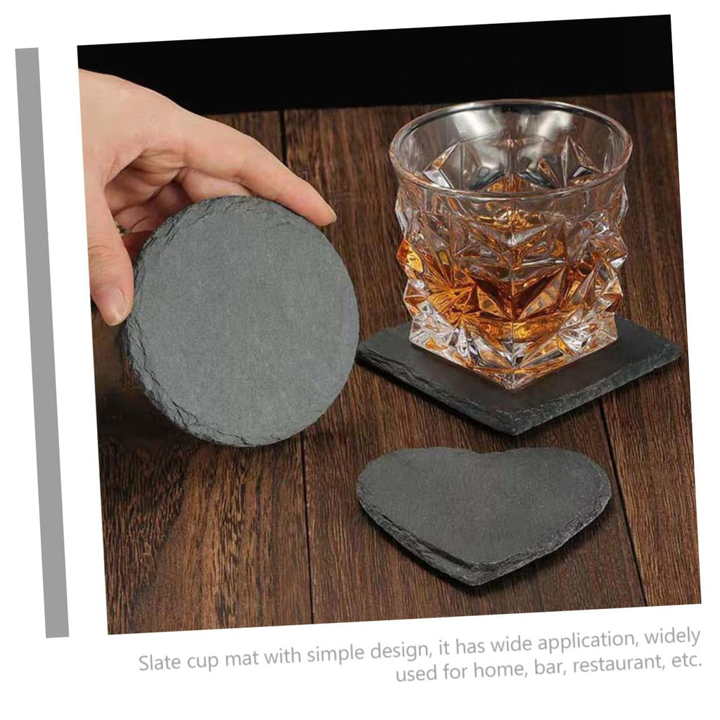 12pcs Natural Stone Coasters Non-Slip Drink Set Y11324