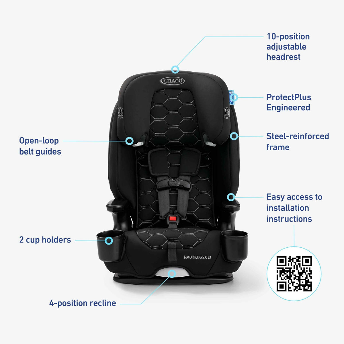 3-in-1 Convertible Car Seat P2876