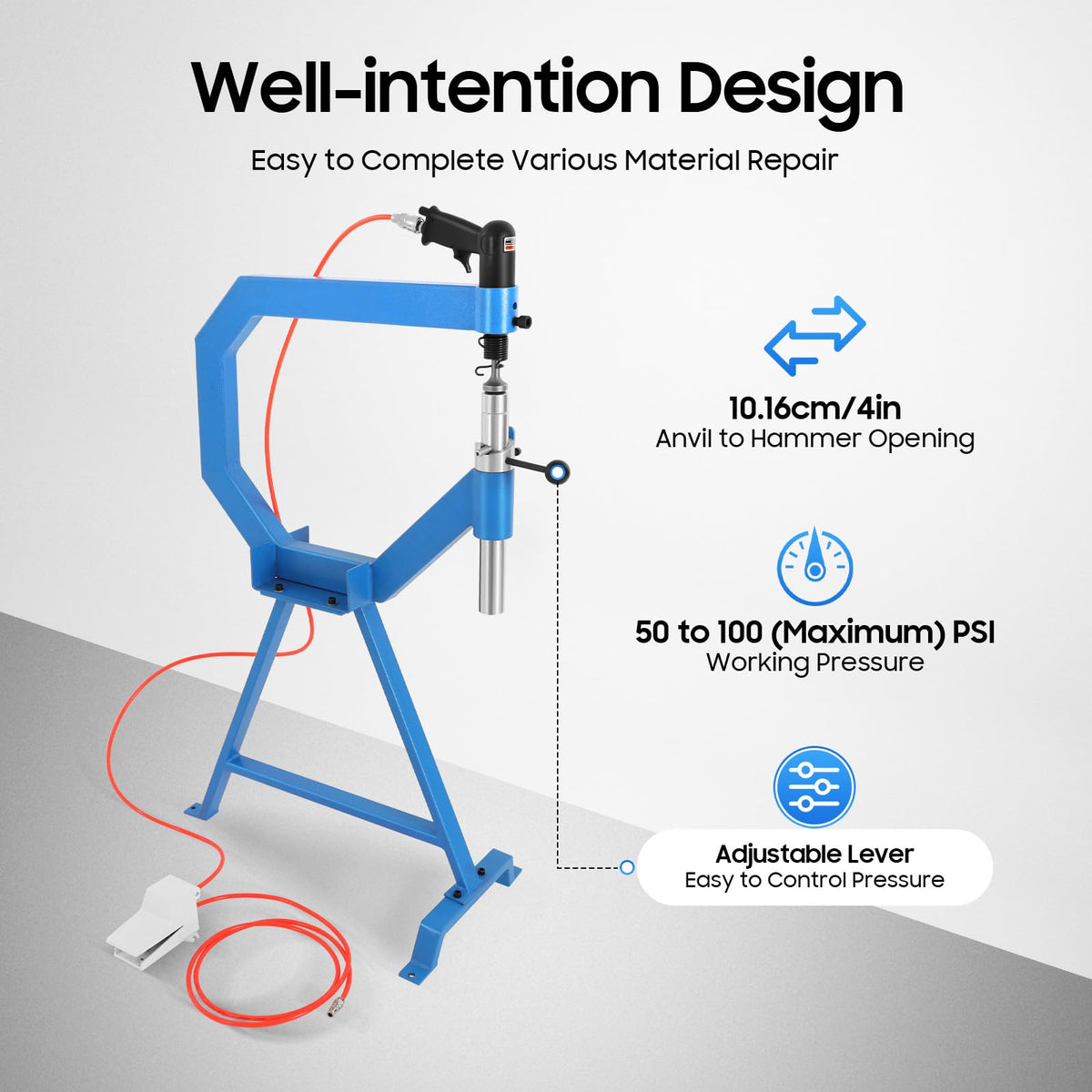 4" Pneumatic Planishing Hammer Y86649
