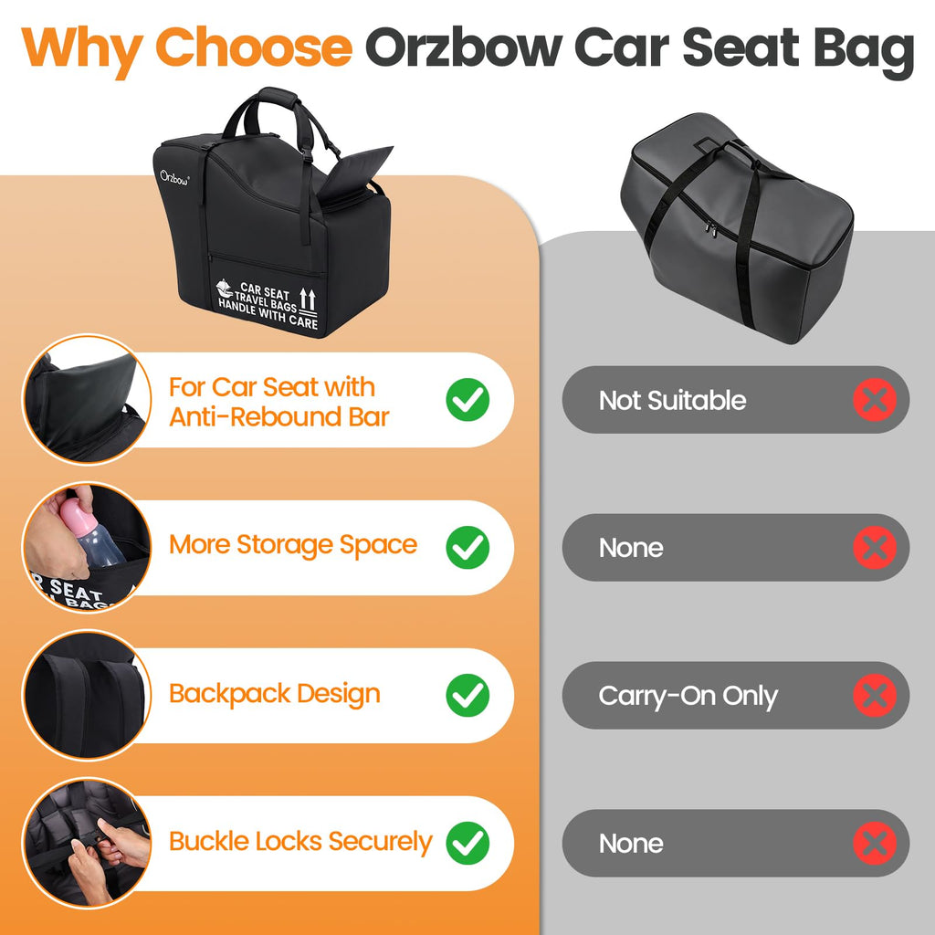 Infant Car Seat Travel Backpack Bag W977