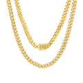 10k Yellow Gold Cuban Link Chain Necklace C700