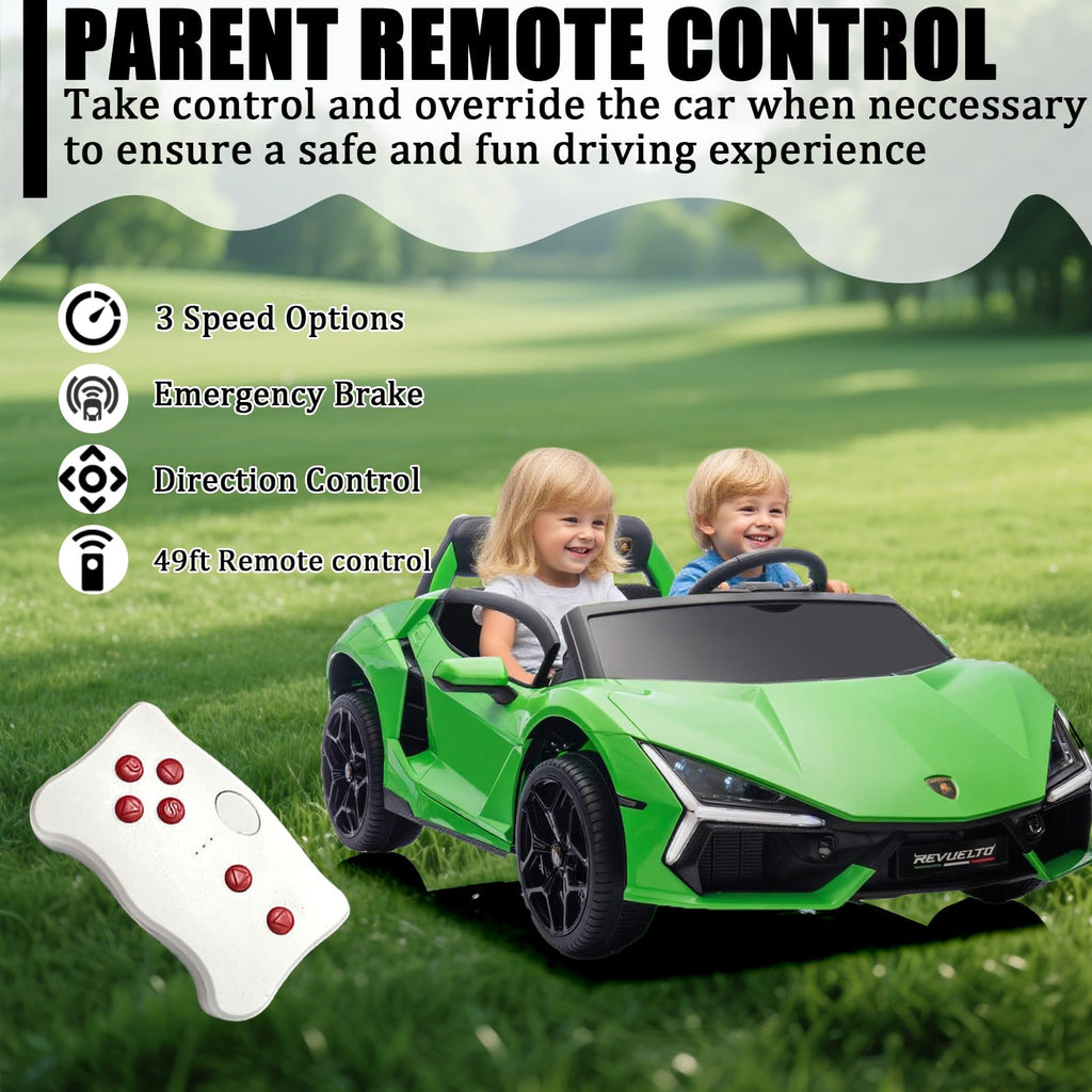 Green 24V 8Ah 2 Seater Ride On Car with Remote Control Q6080