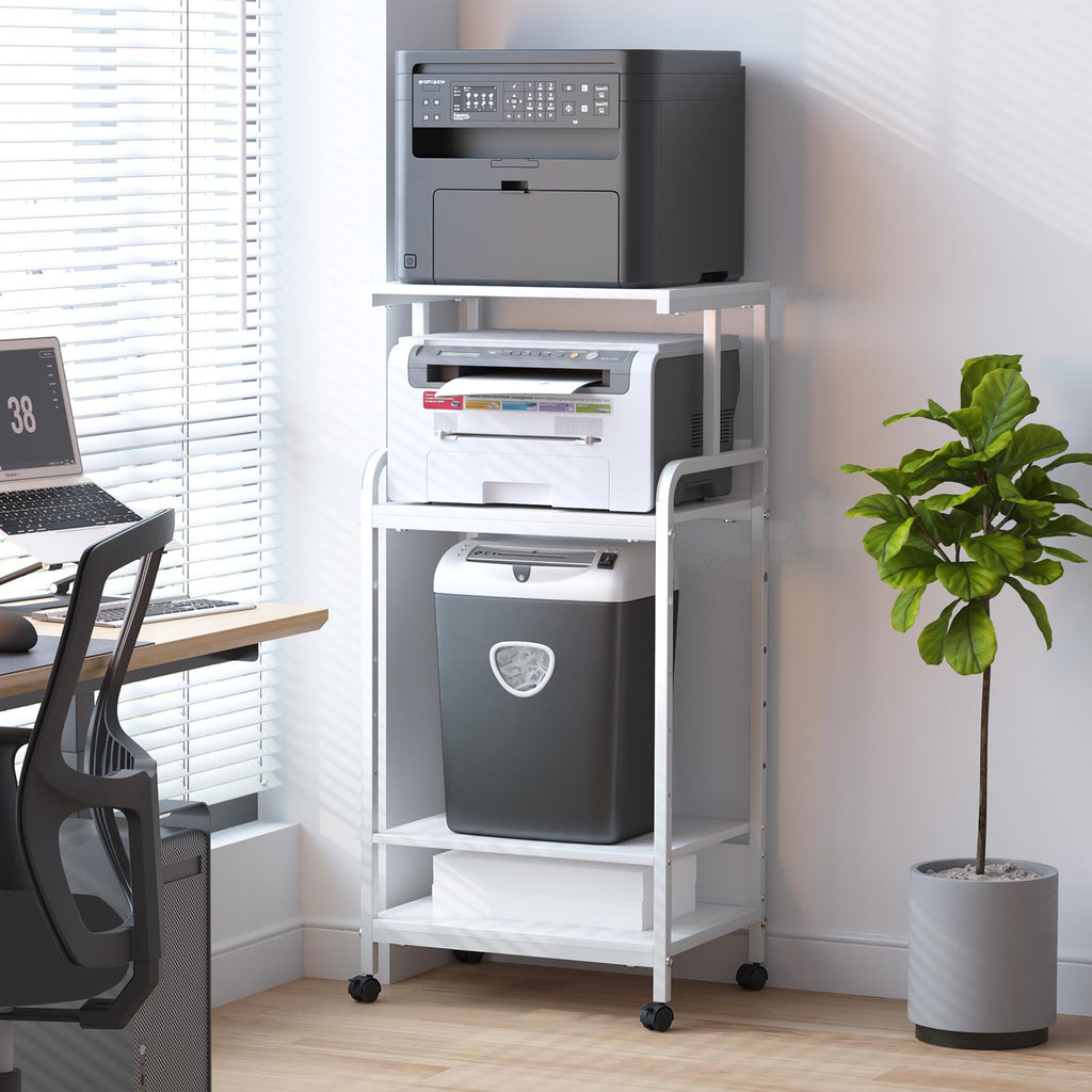 4-Tier Printer Stand with Storage Shelf H435