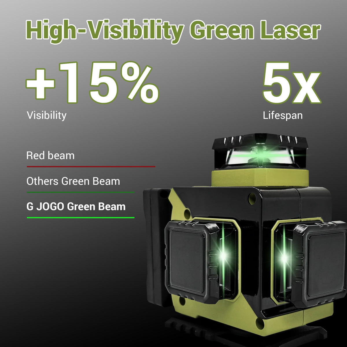 360 Self Leveling Green Laser Level with Magnetic Stand W332735
