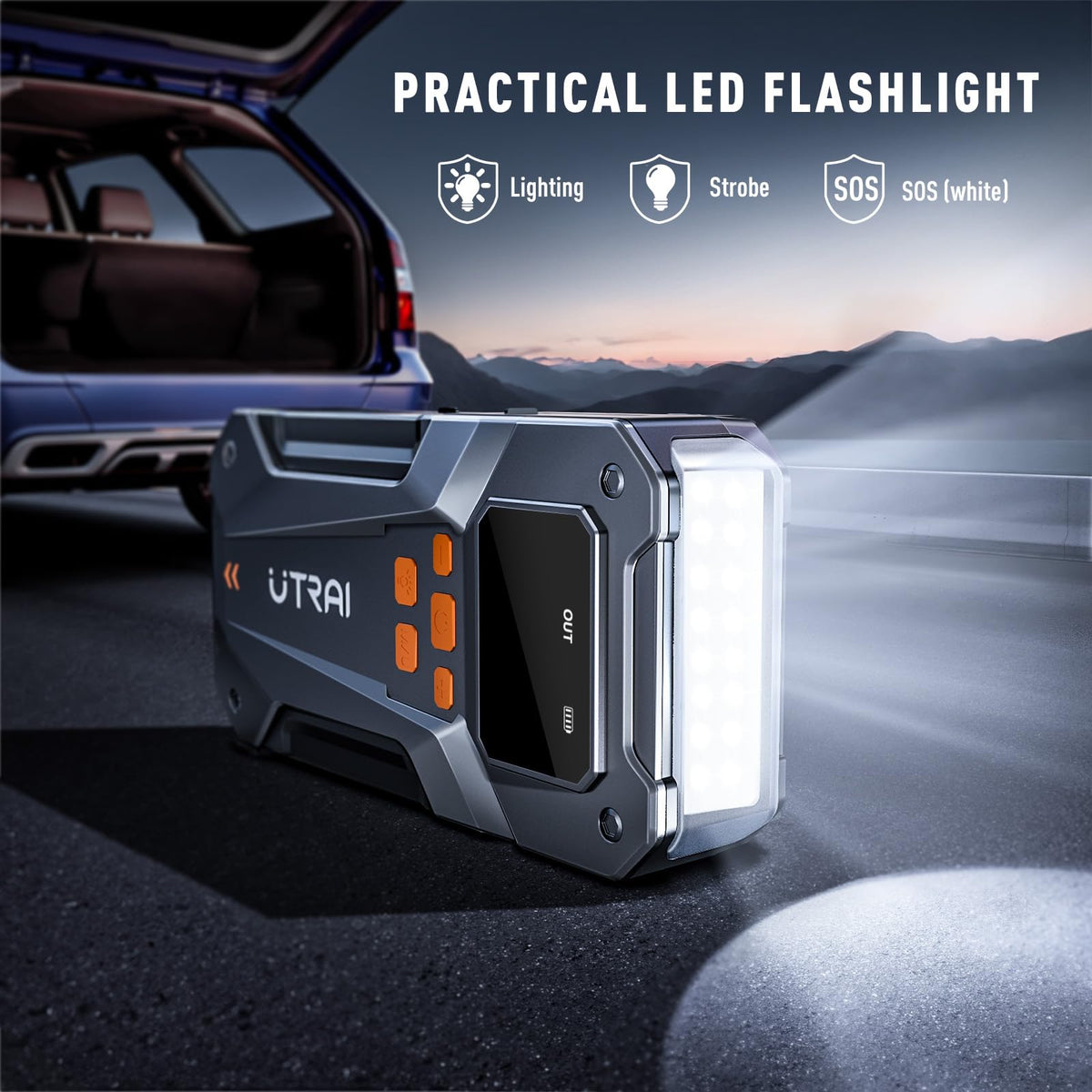 12V Jump Starter with Air Compressor Q3810