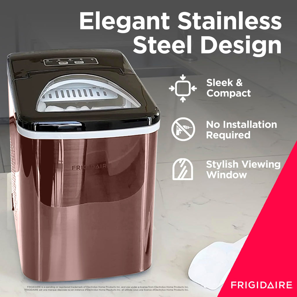 Stainless Steel Countertop Ice Maker Machine with 26 lb Capacity S48979