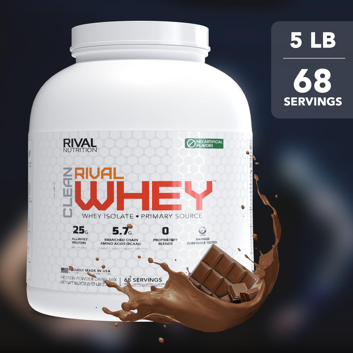Whey Protein Powder Pure Chocolate 5 lb Q926332
