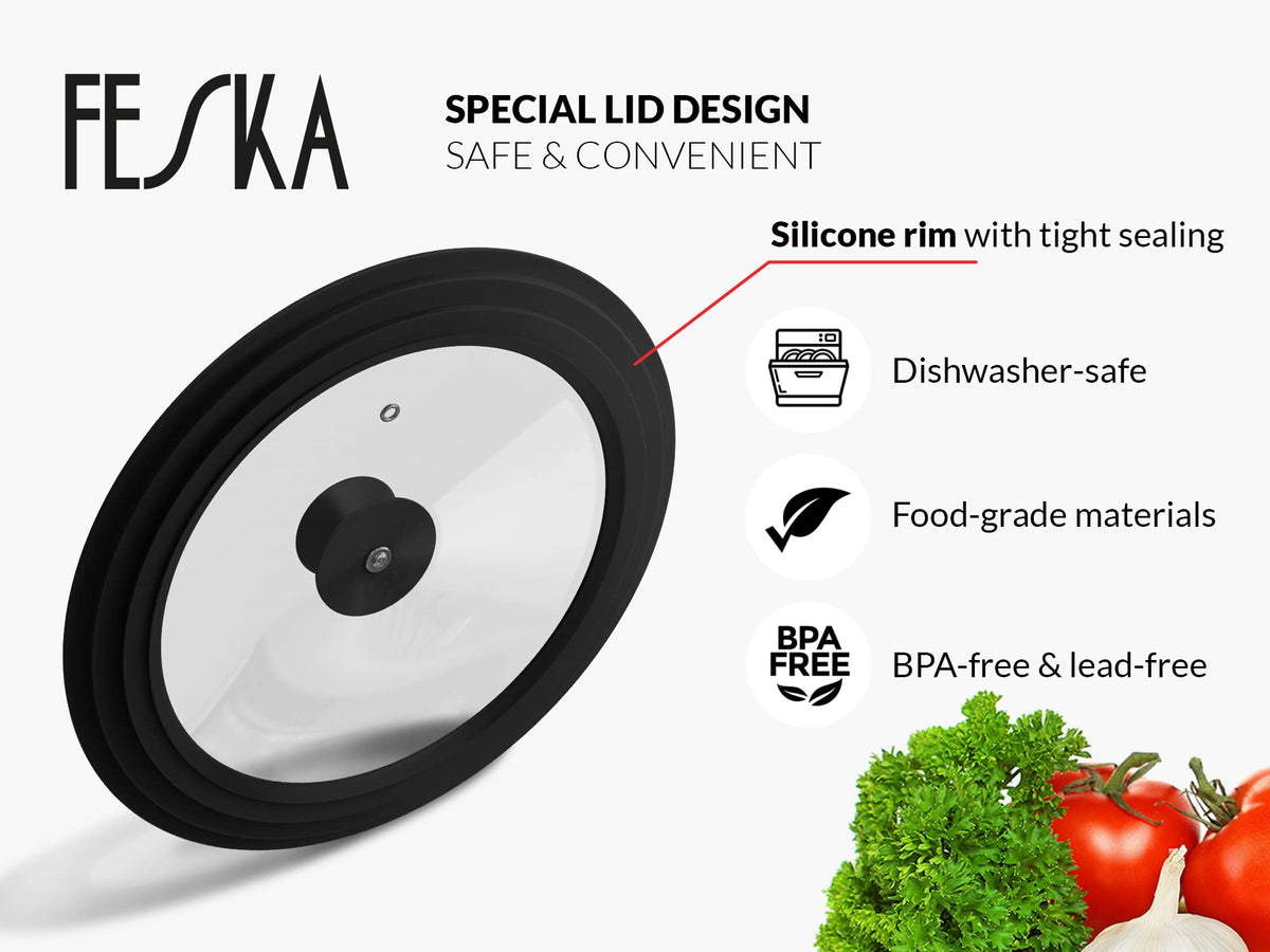 Universal Pot Lid with Lid Holder & Felt Protector W359956