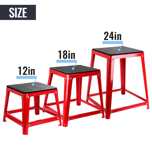 12/18/24/30 Inch Fitness Exercise Step Up Box Z808851