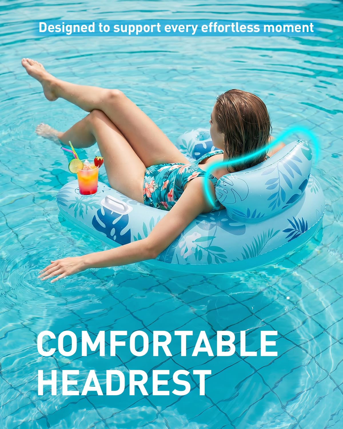 Inflatable Pool Floats with Cup Holders R906