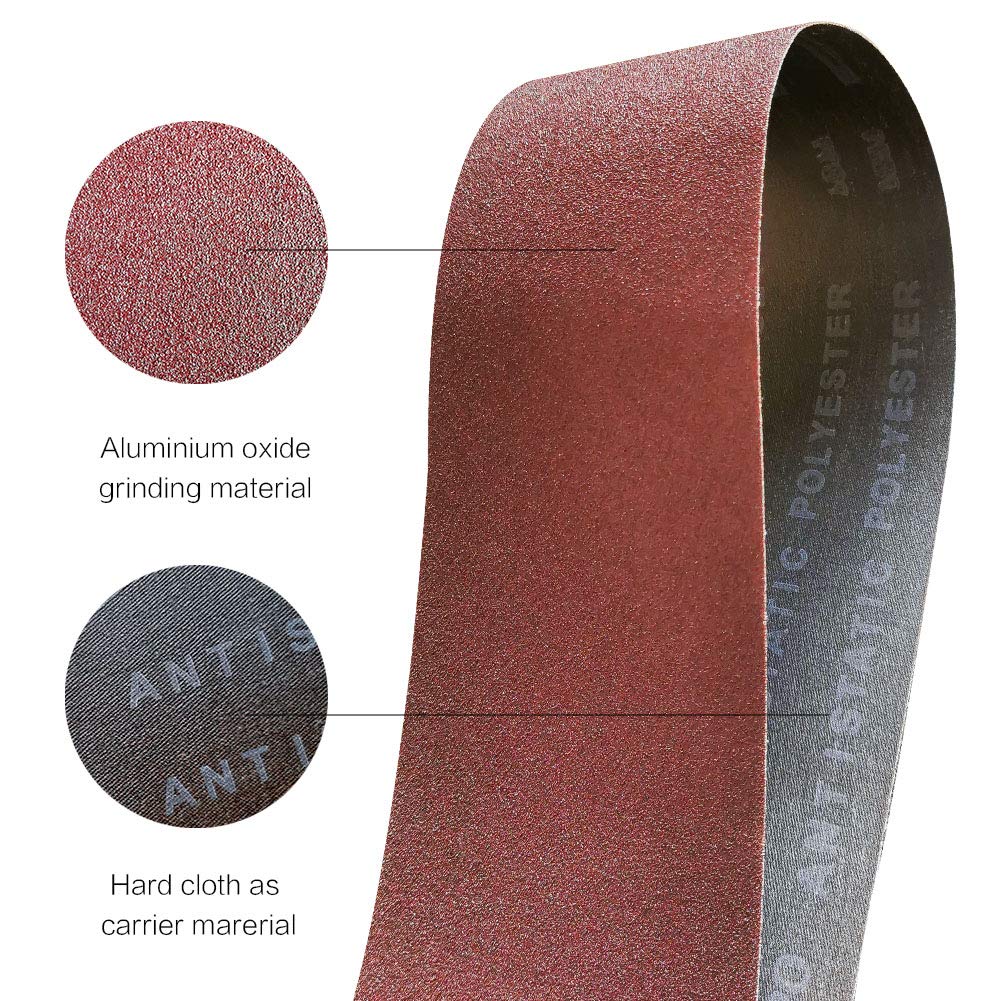 4 x 36 Inch 12 Pcs Aluminum Oxide Sanding Belt Q561