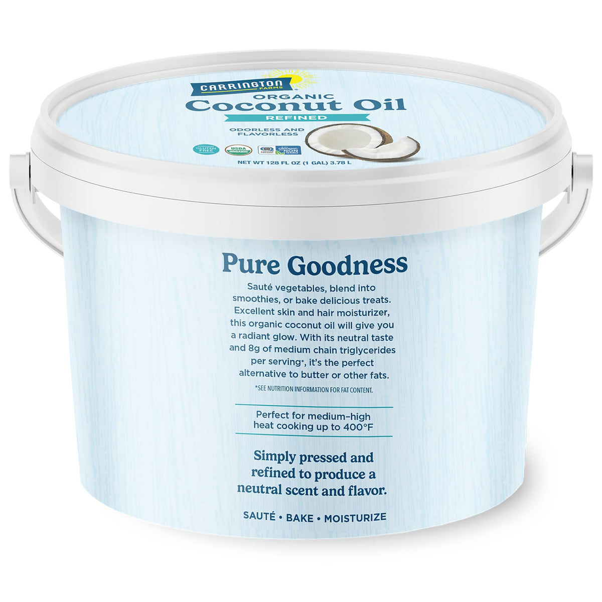 Organic Refined Coconut Oil 1 Gallon K961668
