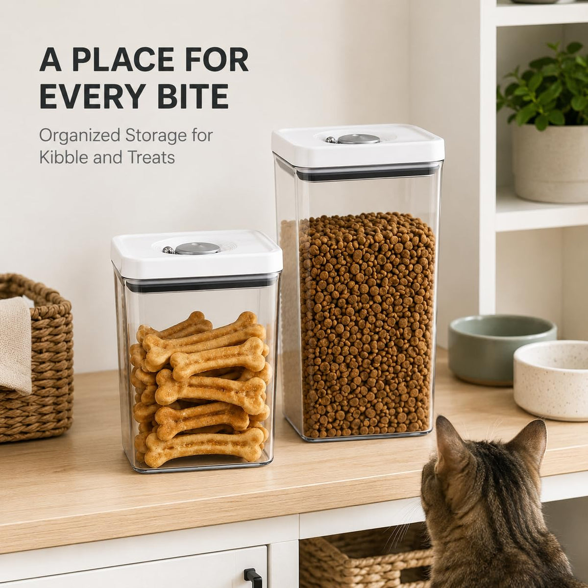 Dog and Cat Food Storage Containers 2-Pack R442