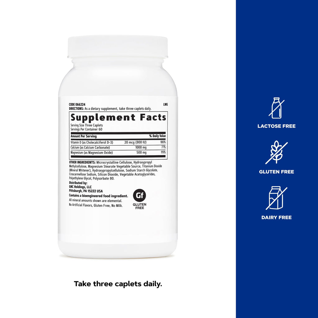 Calcium Plus Magnesium & Vitamin D-3 1000mg 180 Count K820885