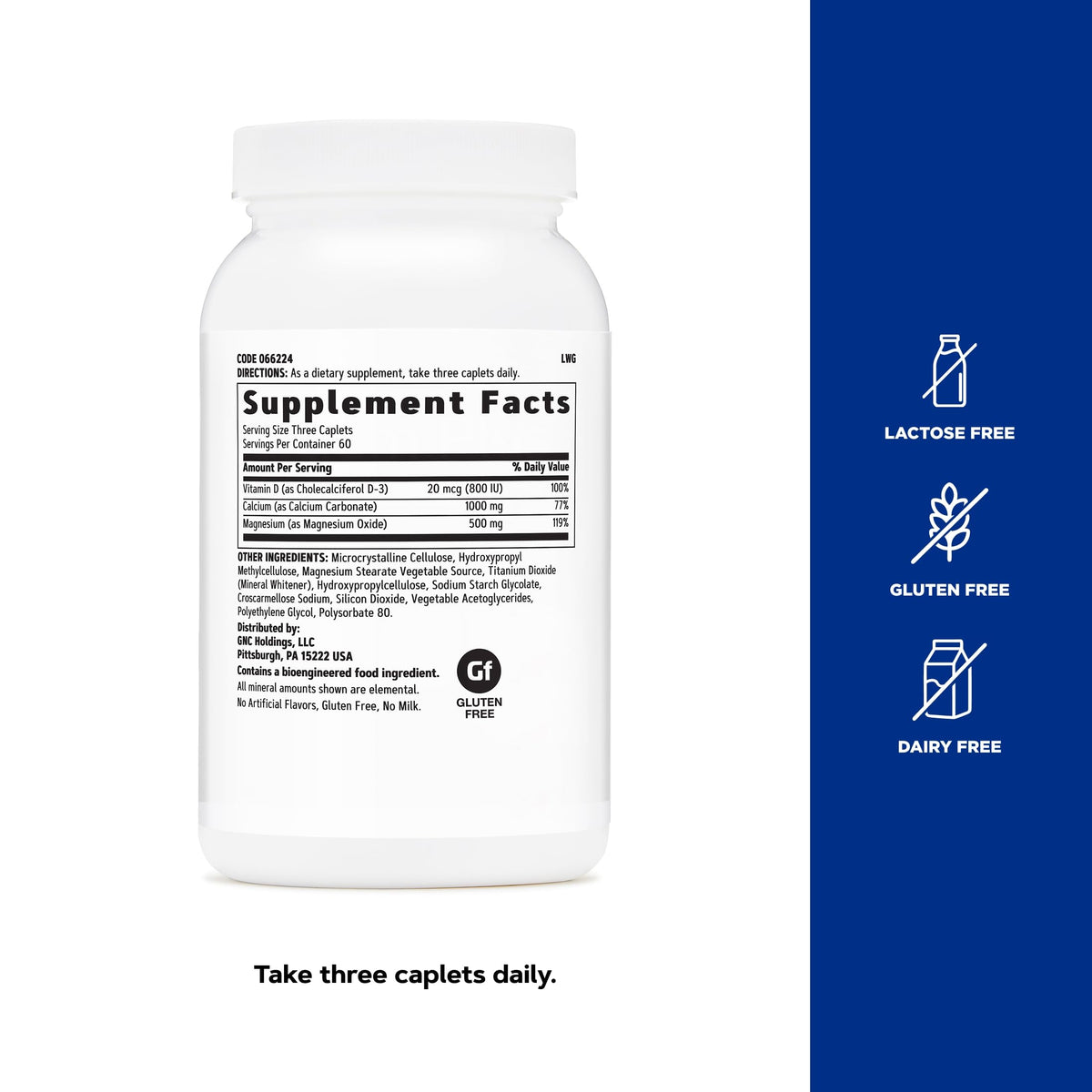 Calcium Plus Magnesium & Vitamin D-3 1000mg 180 Count K820885